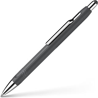 Schneider Epsilon Ballpoint Pen Graphite | With replaceable slider lead for easy and smooth writing, line width XB, ink colour: blue, indelible