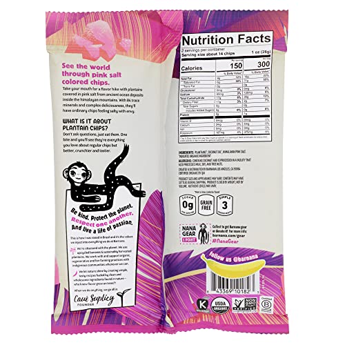 Barnana Himalayan Pink Sea Salt / 2 Ounce (Pack of 6) / 6 Chips & Crisps