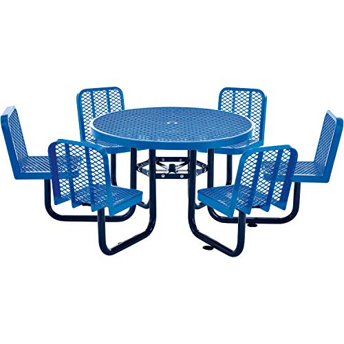 Global Industrial Blue / 98 inches x 98 inches x 32 inches / Industrial Picnic Tables