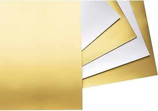Riverside Paper 54981 Colored 4-ply Poster Board, 22 x 28, Gold On One Side, 25 Boards/Carton