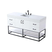 Caroline Bathroom Vanity White by Lighting Design – Wood, White, Model VF29260WH