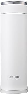Zojirushi SM-JF48-WA Water Bottle, Stainless Steel Mug, Bottle, Direct Drinking, Lightweight, Cold Retention, 16.2 fl oz (480 ml), White