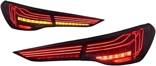 For BMW 4 Series G22 G23 G26 G82 M4 CSL 2020-2023 Taillight Assembly LED Dynamic Tail Light Brake Backup(Pair of red)