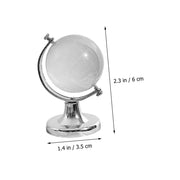 Globe Design Crystal Ball Solid and Long-lasting World Map Globe for Desk Table Top Decor by FELTECHELECTR – artificial crystal, Multi, Model XDRZM48H18DYZ4309I