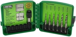 Greenlee DTAPKITM Drill/Tap/Countersink Set, Metric, 6 Pc, M3 - M10