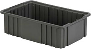 LEWISBins Divider Box, 16-1/2" x 10-7/8" x 5", Gray, Lot of 4