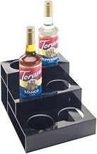 Cal-Mil 677 Bottle Organizer, 9.5" Width x 12.75" Diameter x 6.5" Height, Black