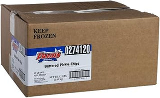 Freds Battered Pickle Chips, 2 Pound -- 6 per case.