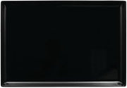 HUBERT Expressly Rectangular Black Melamine Tray - 20" L x 14" W x 1 1/2" H