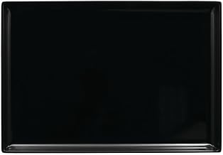 HUBERT Expressly Rectangular Black Melamine Tray - 20" L x 14" W x 1 1/2" H