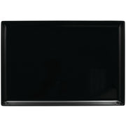 Expressly Rectangular Black Melamine Tray - 20" L x 14" W x 1 1/2" H by HUBERT – Large, Plastic, Black, Model HUM2014-B
