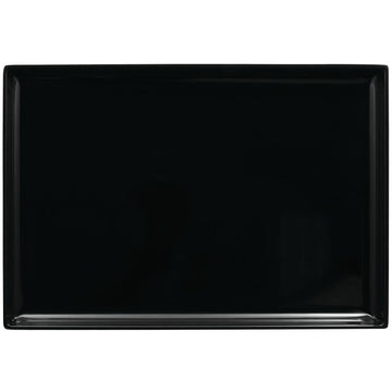 Expressly Rectangular Black Melamine Tray - 20" L x 14" W x 1 1/2" H by HUBERT – Large, Plastic, Black, Model HUM2014-B