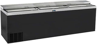 Krowne BC96-BG - 96" Black Vinyl Slide Top Bottle Cooler