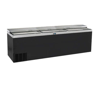 96" Black Vinyl Slide Top Bottle Cooler by Krowne – 12.0 ounces, vinyl, Model BC96-BG
