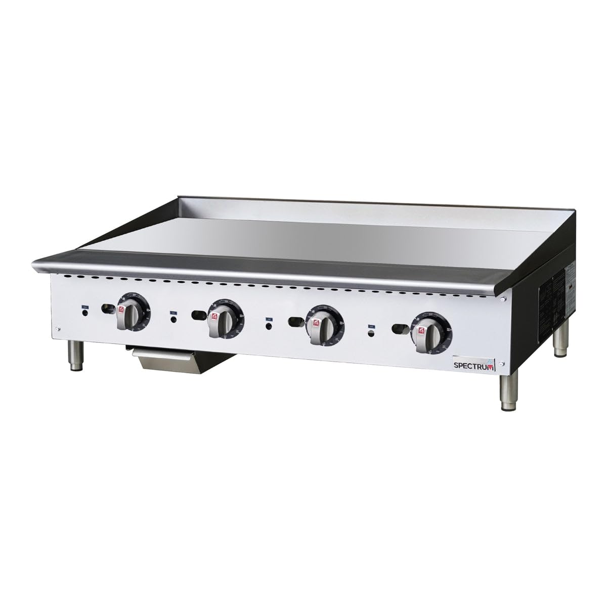 48" Thermostatic Natural Gas Griddle by Winco – Standard, Plastic, Model NGGD-48T