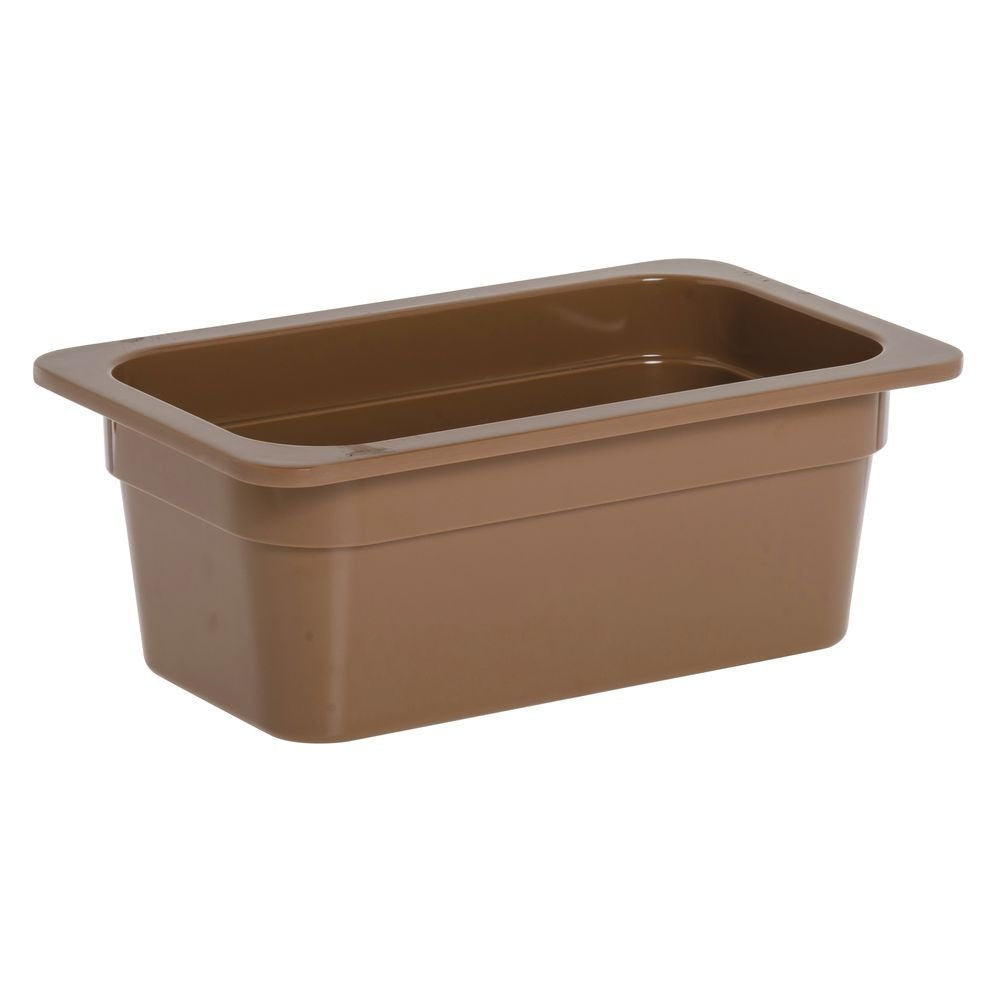 Food Bar Pan Fourth Size Melamine Pan 4" D Terra Cotta by HUBERT – Melamine, Terra Cotta, Model 15444
