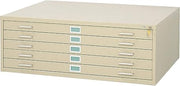 Safco Products 4996TSR Flat File for 42" W x 30" D Documents, 5-Drawer (Additional Options Sold Separately), Tropic Sand