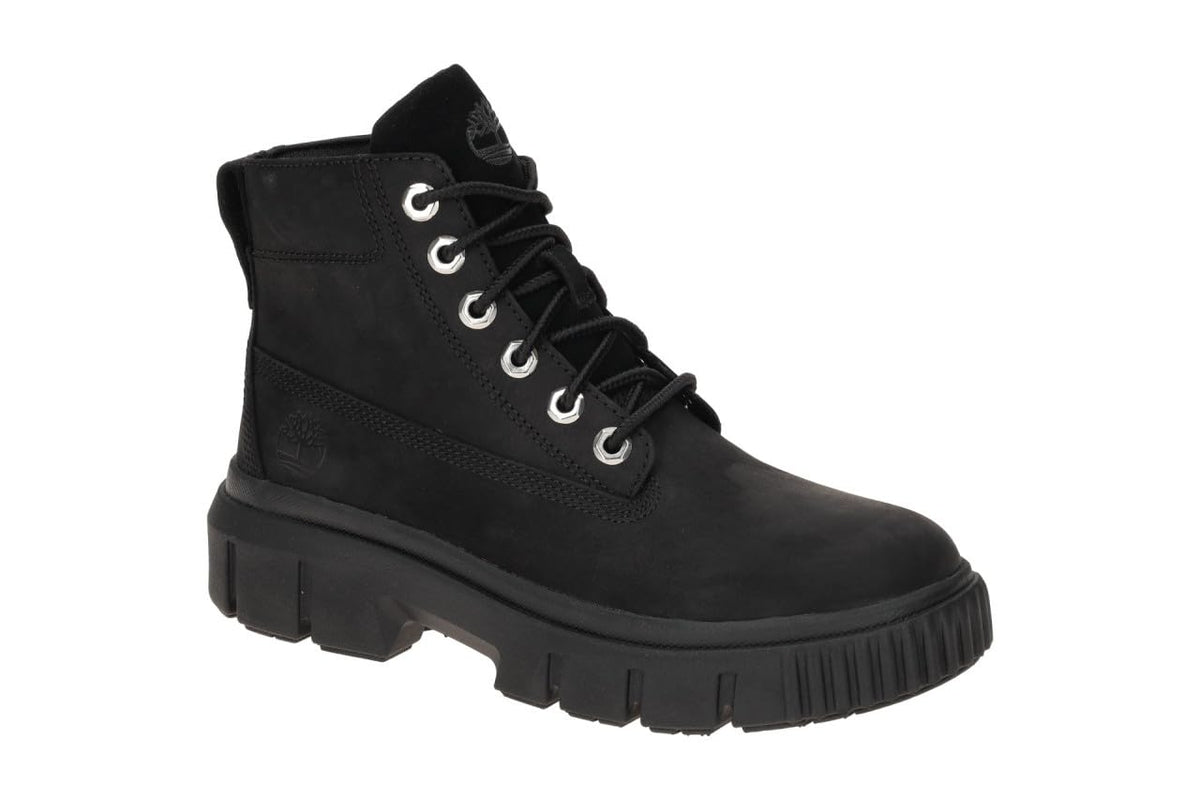 Women's Greyfield Leather Boot by Timberland – 8, nubuck, Black