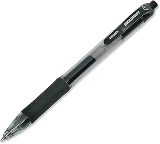 AbilityOne Retractable Gel Pen - Medium Point, Black Ink 7520-01-647-3133: Dozen, 12 Item(s)