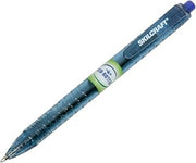 AbilityOne 7520016827167 - SKILCRAFT® Eco-Bottle Retractable Ballpoint Pen - Medium Point - Blue Ink - 12 units