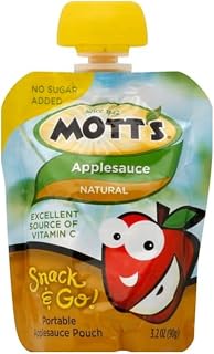 Mott's Snack and Go Applesauce, Natural, 3.2 oz