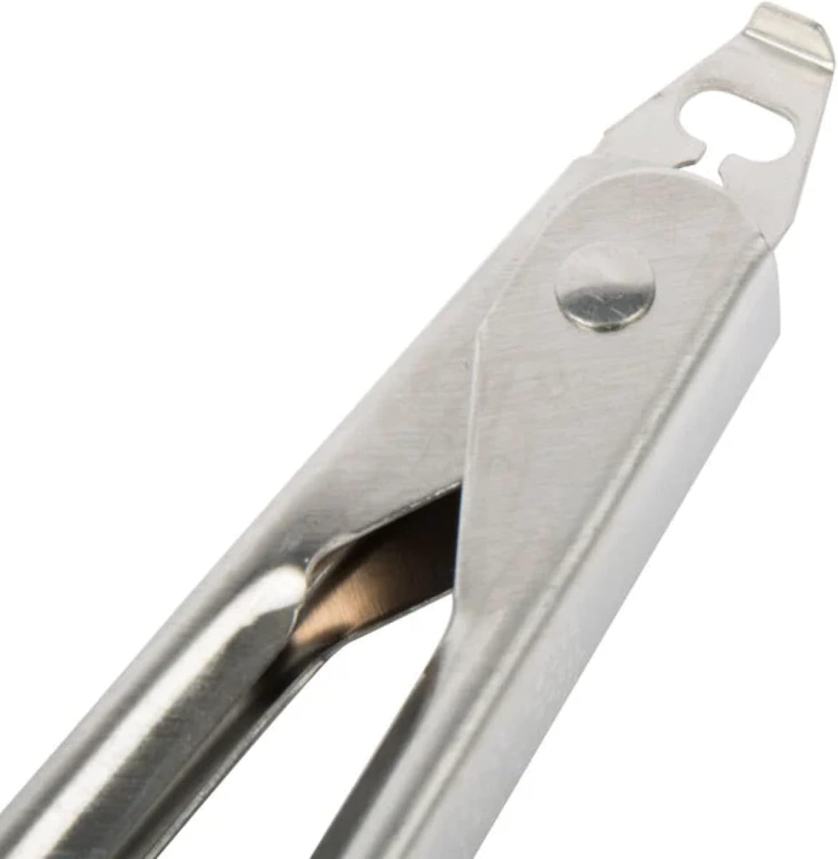 12" Heavy-Duty Utility Hinged Tong | Scalloped Food Serving Kitchen Utensil for Restaurant Convenience Store Buffet Catering by Edlund – Stainless Steel, Silver, Model 4412HD/1