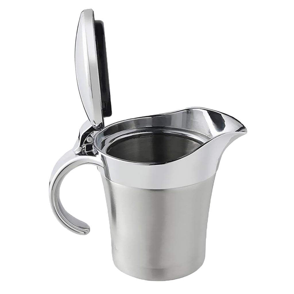 Miecux Double Insulated Gravy Boat, 16 Ounces, Stainless Steel