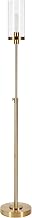 Henn&Hart 66" Industrial 1-Light Floor Lamp, Gold