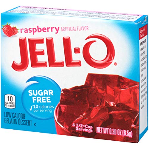 Jell-O Raspberry / 0.3 Ounce (Pack of 24) / 24 Gelatin