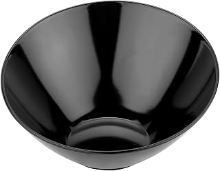 G.E.T. B-789-BK Angled Cascading Serving Bowl for Salads, Snacks and Pasta, 1 Quart / 10", Black