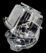 Lindar Large Clear Plastic Single Individual Serve Gourmet Cupcake Container 5 x 5 x 3 (Pack of 75)
