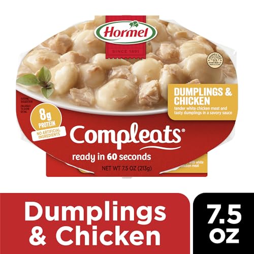 HORMEL COMPLEATS Dumplings & Chicken / 7.5 Ounce (Pack of 7) / Meal Chicken Soups
