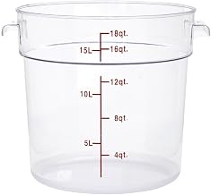 HUBERT Clear Round Food Storage Container - 13 3/4" Dia x 11 22/25" D