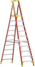 CO Type IA Aluminum Podium Ladder - 10' by Werner – 12 ft, Aluminum, Red, Model PD6210