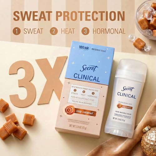 Secret Cozy Caramel / 2.6 Ounce (Pack of 1) / 1 Antiperspirant Deodorant