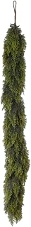 Christmas Cedar Garland, Artificial Thick Greenery Ornament Décor, 11.81ft | Realistic Full Cedar Design, Artificial Build, Easy Styling For Mantle Staircase Door Table Indoor Outdoor Winter