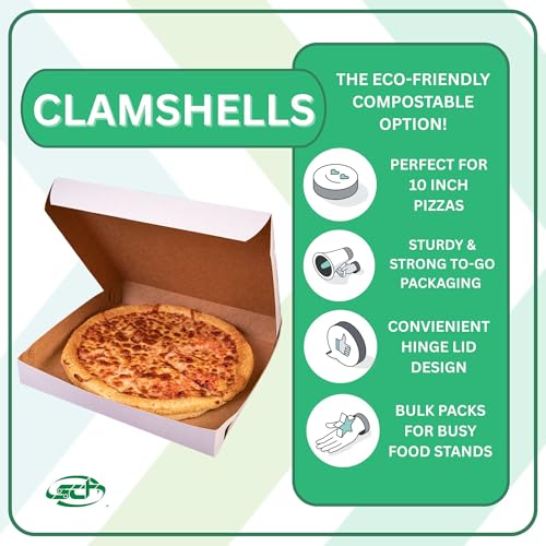 SOUTHERN CHAMPION TRAY 10" Length x 10" Width x 1-1/2" Height / White / 1.0 pounds Bakery Take Out Containers