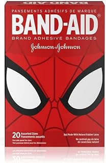 Johnson & Johnson Band Aid Spiderman Adhesive Bandage, 20 per Pack - 24 Packs per case