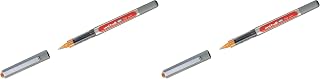 Uni-Ball eye fine UB-157 rollerball pen ORANGE liquid ink colour x 1 single pen (Pack of 2)