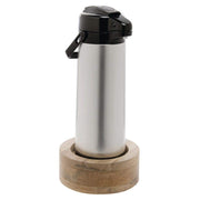 Beverage Dispenser Stand Reversible Mango Wood - 3" H by HUBERT – Wood, Brown, Model 82099