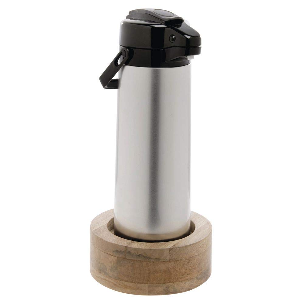 Beverage Dispenser Stand Reversible Mango Wood - 3" H by HUBERT – Wood, Brown, Model 82099