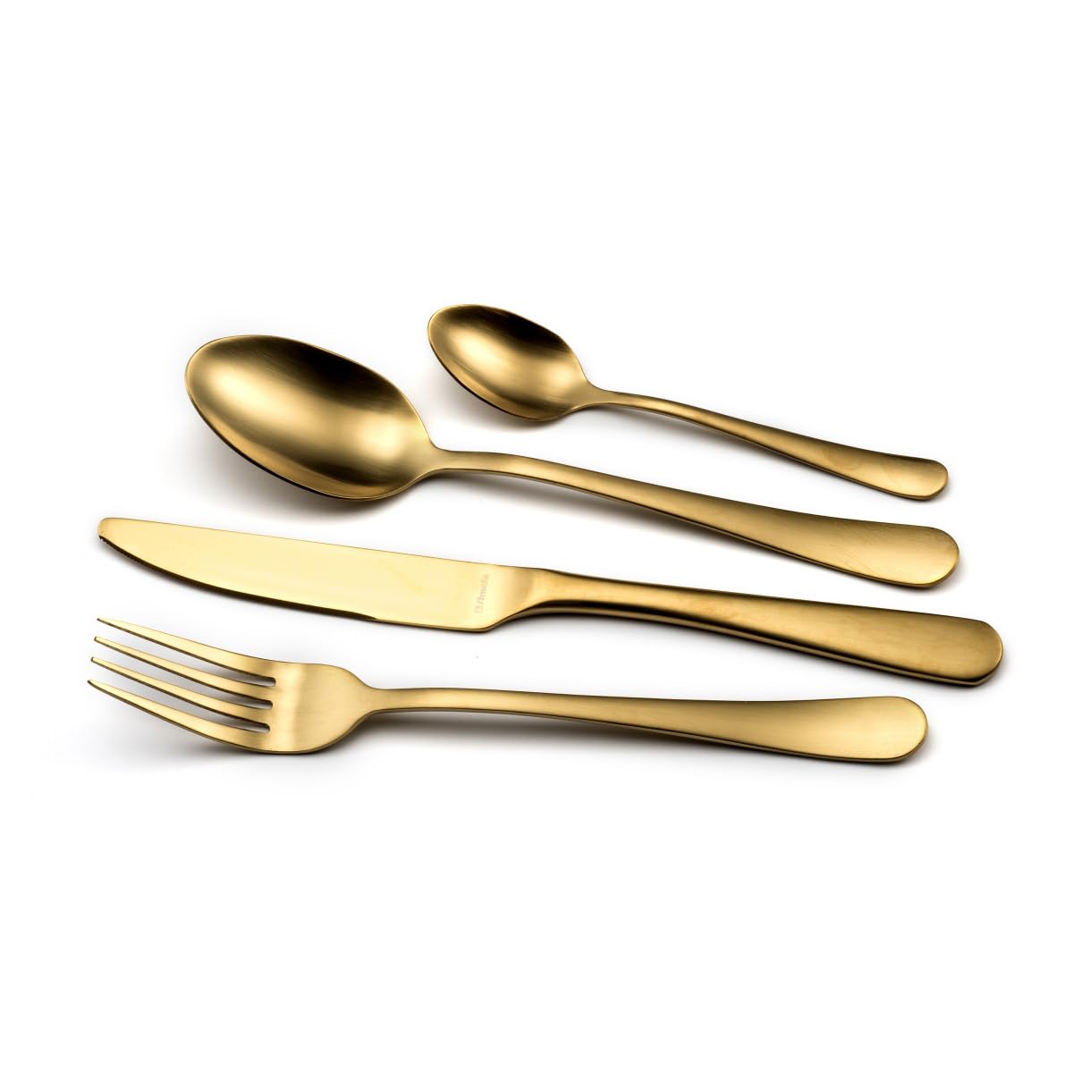 Amefa Coffee spoon x12 / Matt Gold / 1 Teaspoons