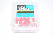 Ideal Industries Ideal 83-7131 Insulated Vinyl Spade Terminal, 22 to 18 AWG, 10 in Stud, Tin Plated Brass