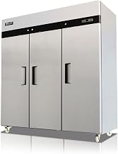 Migali 77.8 in. 72.0 cu. ft. Competitor Series Refrigerator, Stainless Steel & Galvanized Steel