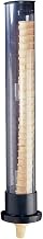 San Jamar Ice Cream Cone Dispenser with Wall Mount for Kitchen, Restaurants, And Fast Food, Plastic, 32.25 Inches, Silver