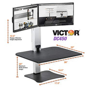 Victor Dual Monitor / Black / Modern Monitor Stands