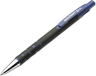 AbilityOne Rubberized Ballpoint Pen - Blue Ink, Medium Point 7520-01-368-7772