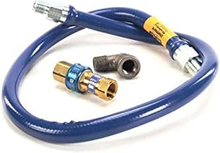 Dormont 1650BPQ48 1/2" Blue Hose Moveable Gas Connector Hose 48" Long with Blue PVC & 1 SnapFast QD