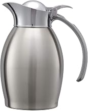 Service Ideas 981C06BS Carafe, 20 Ounce Capacity, Brushed Finish, (Case of 6)
