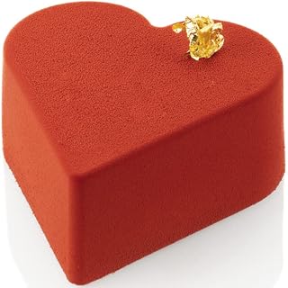 Silikomart SQ087 Baking Mold with 21 Heart Cavities 3.46 Inch x 3.74 Inch x 1.57 Inch High